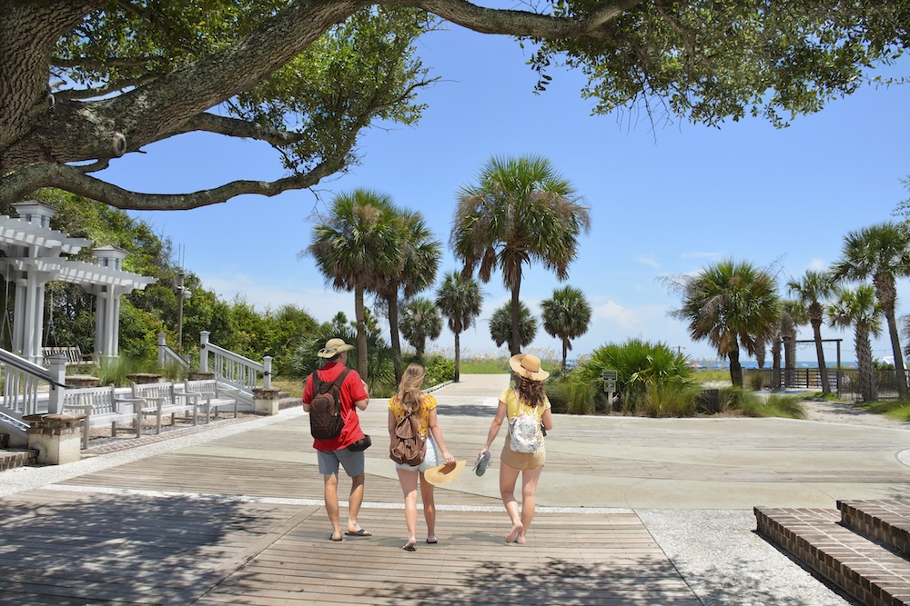 Family exploring Hilton Head Island