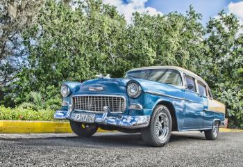 Classic Car in blue