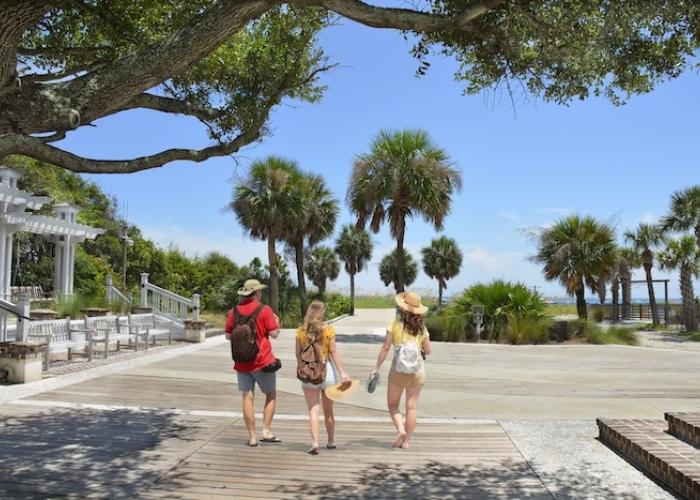 Family enjoying Hilton Head in October